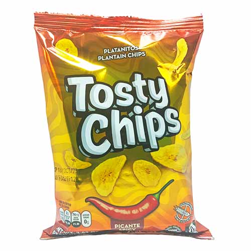 PLATANITOS TOSTY CHIPS PICANTE DE 80G